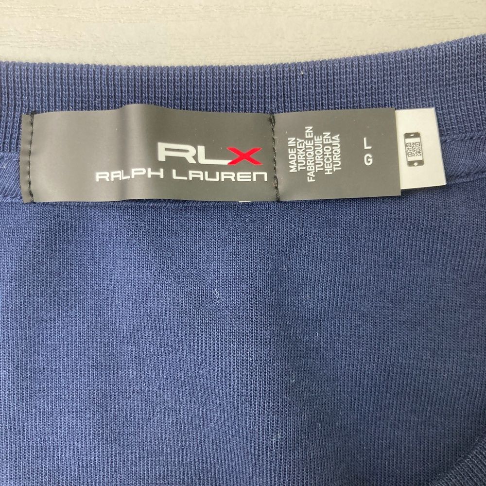 サイズ：L RLX ラルフローレン 長袖スウェットトレーナー ネイビー系