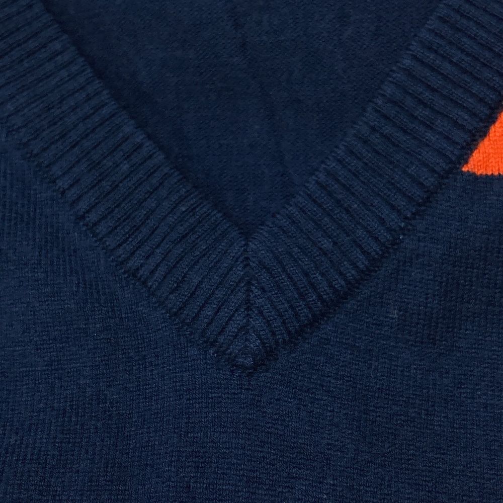 新品】テーラーメイドゴルフ ジップニット・セーター ネイビー×レッド