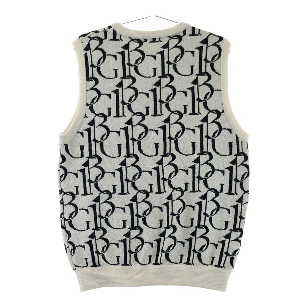 【極美品】1piu1uguale3 GOLF 総柄ベスト　サイズ5 L相当 極美品】1piu1uguale3 GOLF 総柄ベスト サイズ5 L相当 極美品