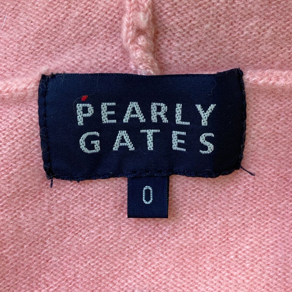 サイズ：0 PEARLY GATES パーリーゲイツ カシミヤ ニットパーカー