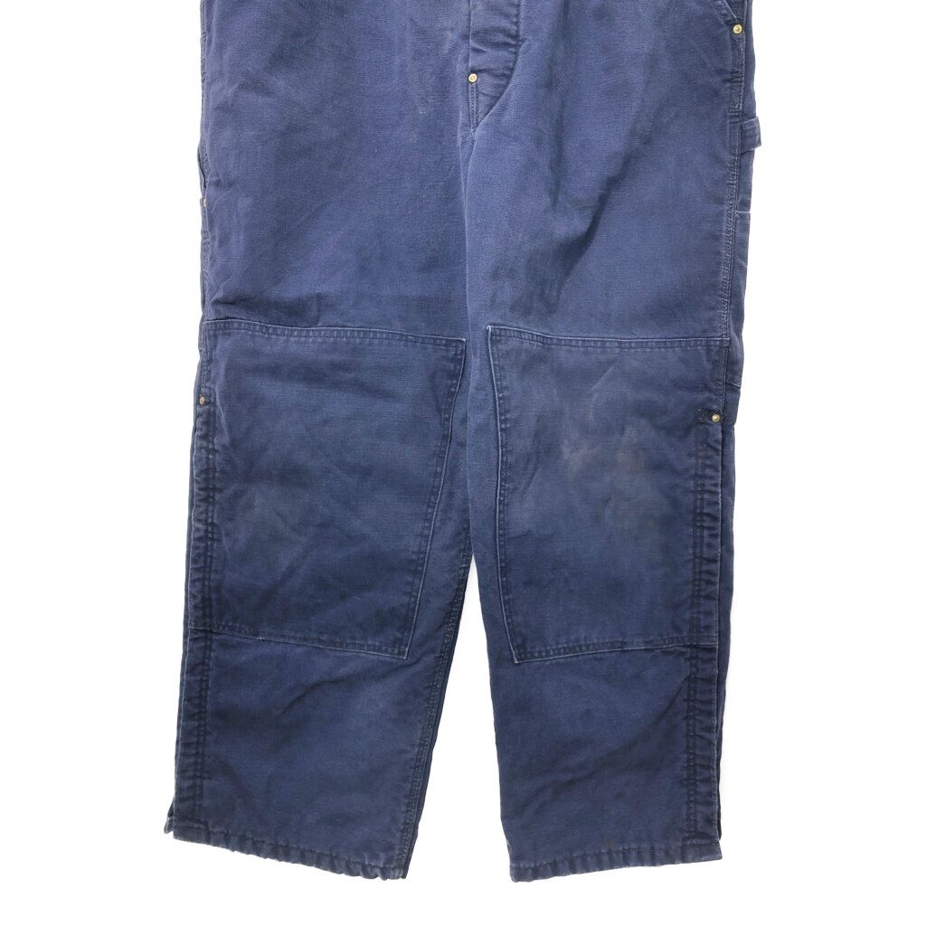 カーハート ダブルニー オーバーオール ネイビー ダック 美品 carhartt