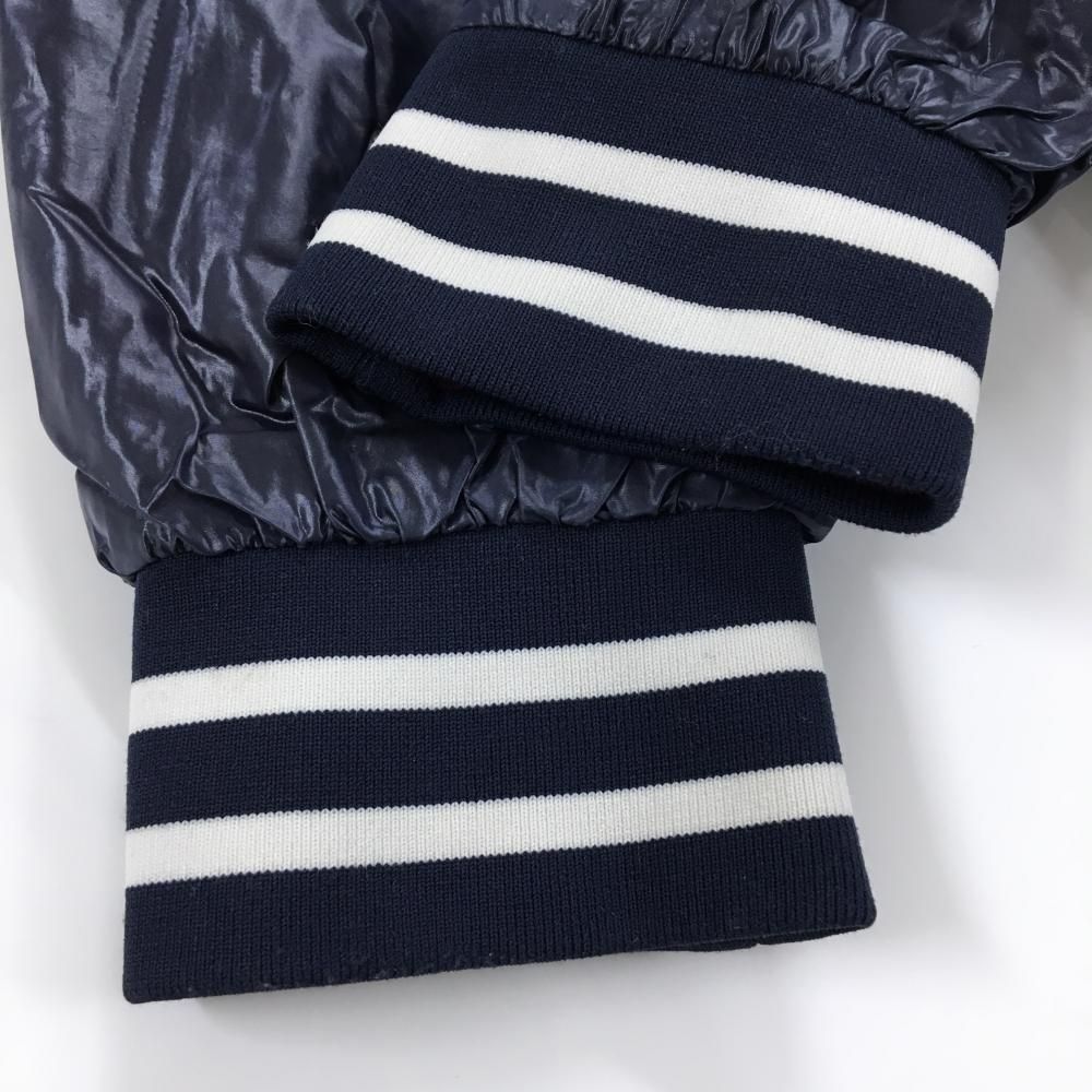 パーリーゲイツ 4WAY中綿リバーシブルブルゾン ネイビー 裏パープル 袖