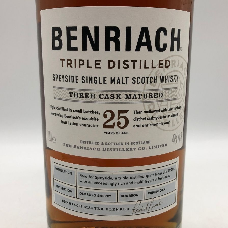 ベンリアック 25年 トリプル ディスティルド 47% 700ml【P4】 - メルカリ