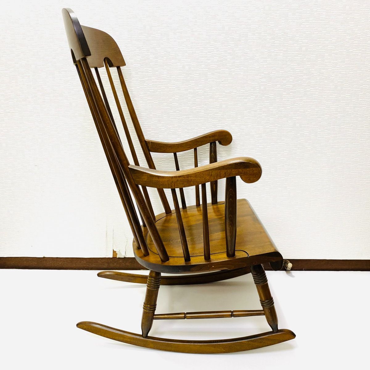 飛騨産業 キツツキマーク ロッキングチェア 木製 椅子 揺り椅子