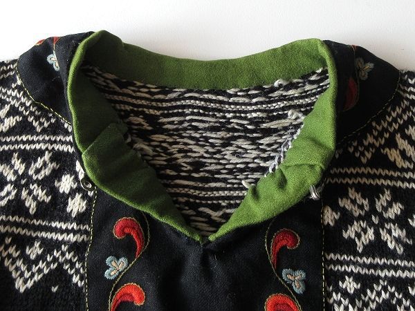 希少 ビンテージ 花/フラワー刺繍 エンブロイダリー ノルディック