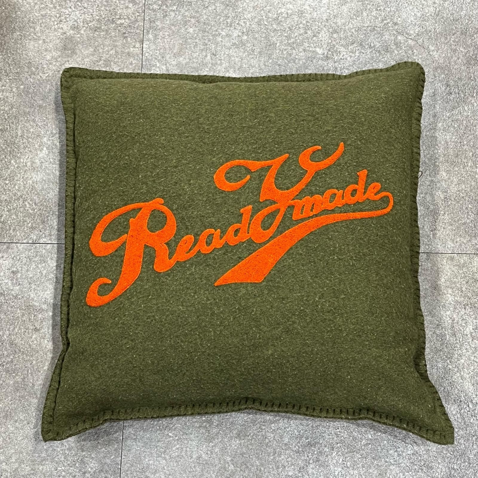 参考上代50600円 READYMADE 19SS Cushion 刺繍ロゴクッション レディ