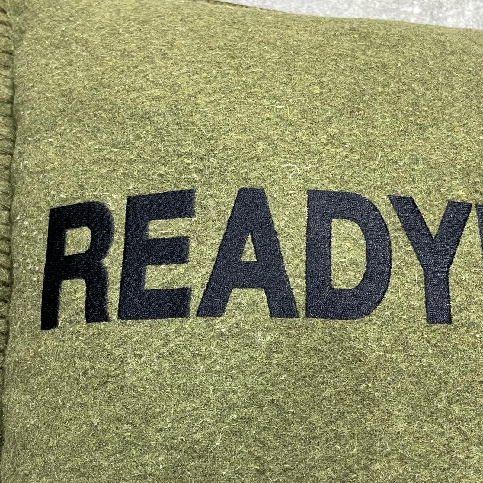 参考上代50600円 READYMADE 19SS Cushion 刺繍ロゴクッション レディ