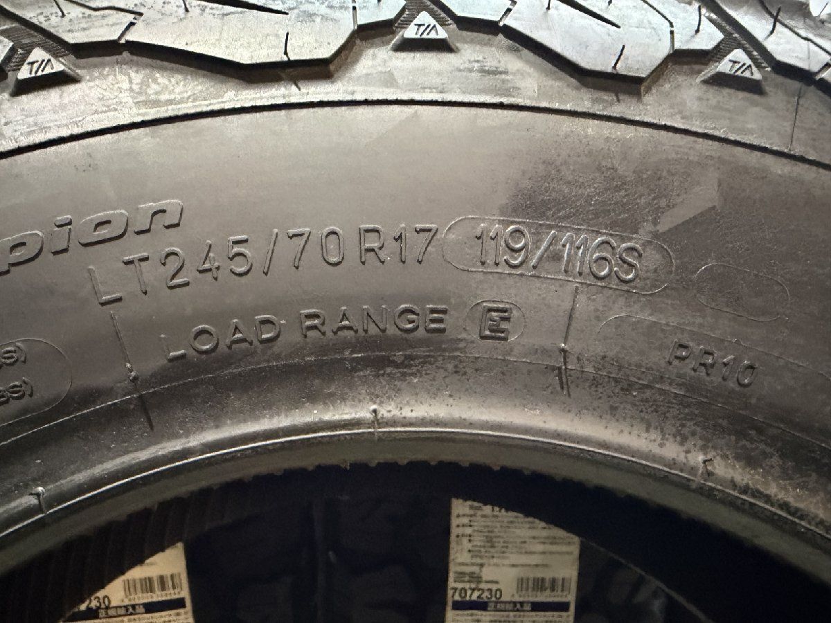 新品】BF Goodrich All-Terrain T/A KO2 グッドリッチ LT245/70R17 119 