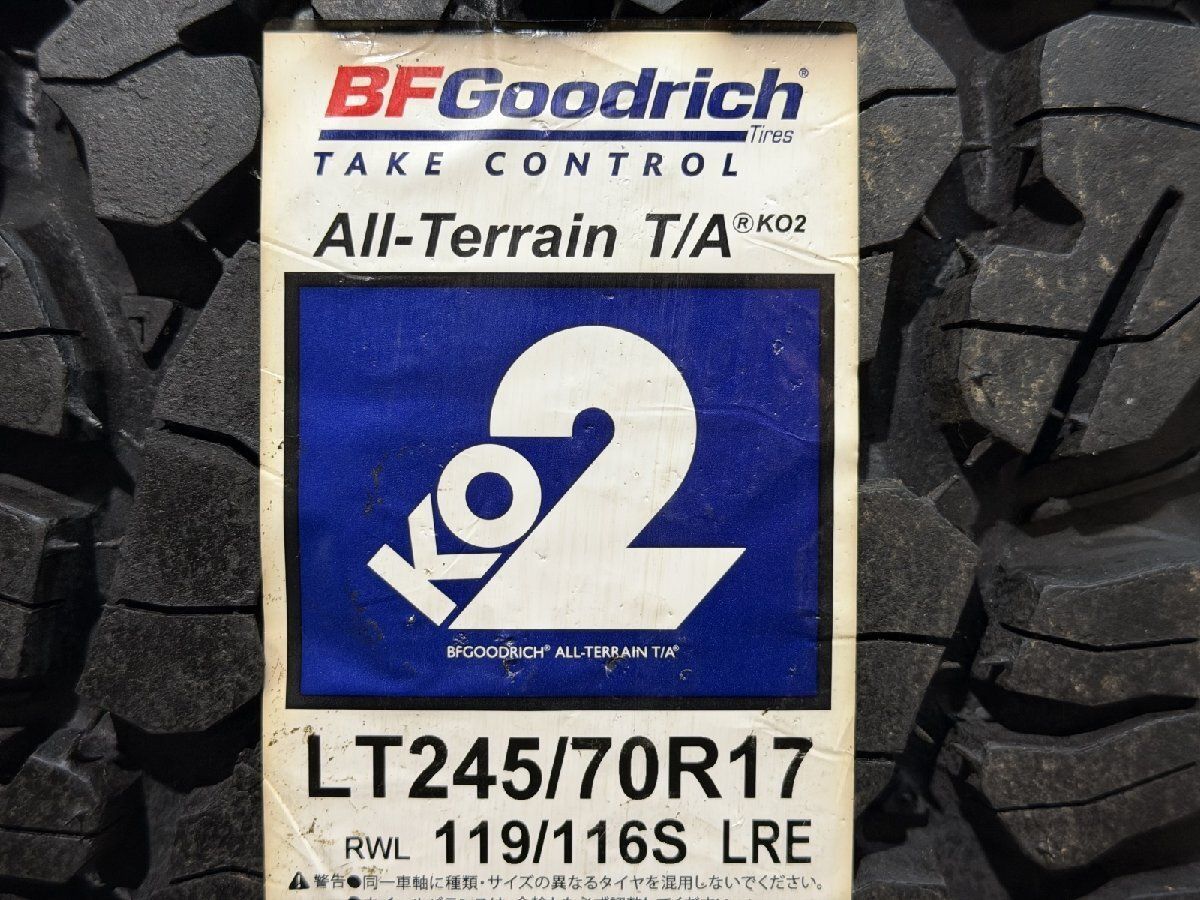 【新品】BF Goodrich All-Terrain T/A KO2 グッドリッチ LT245/70R17 119/116S 17インチ 夏タイヤ 4本 21年製 エクスプローラー MTH994MS+ クレジットカード QRコード決済可能 BFGoodrich All-Terrain T/A KO2 245/70R17 LT 119/116S RWL ホワイト