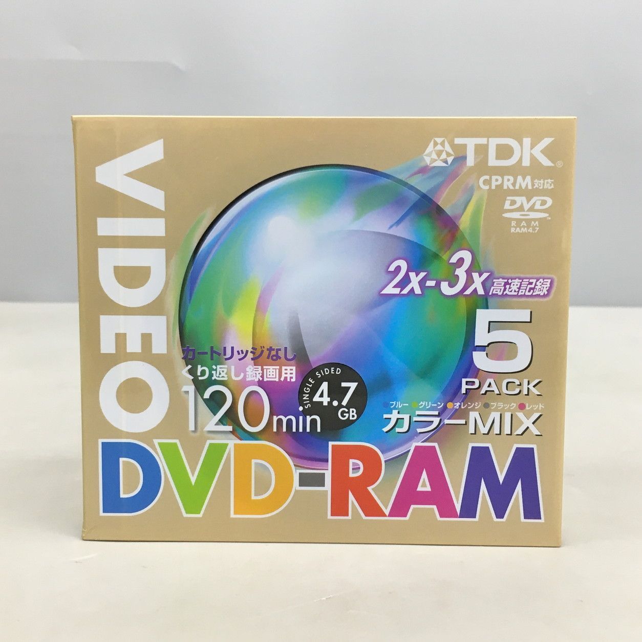 DVD-RAM 5枚入り DVD-RAM120X5MF 120分 4.7GB 2X-3X高速記録 CPRM対応