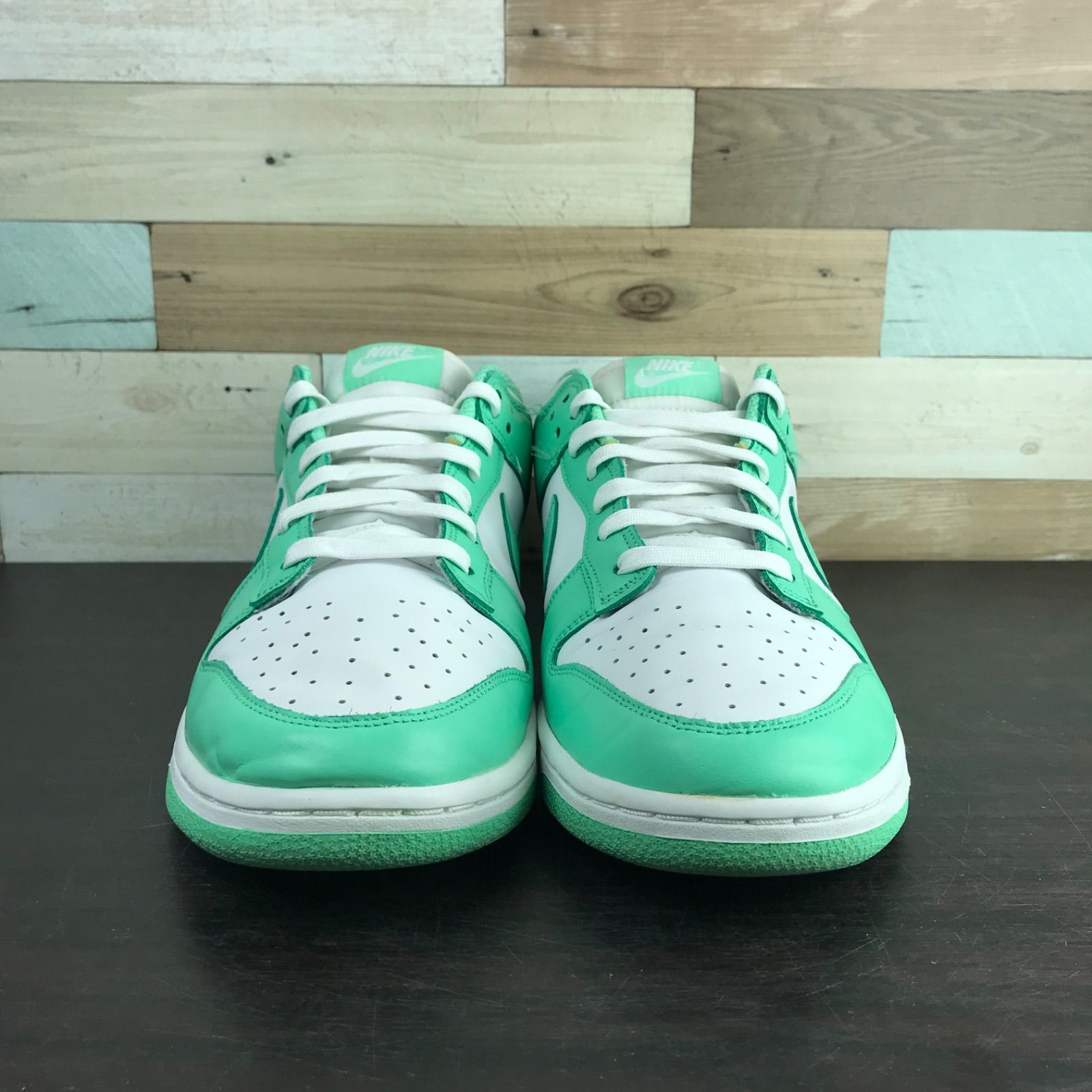 ビックサイズ NIKE DUNK LOW ダンク ロー カット グリーン ホワイト 白 