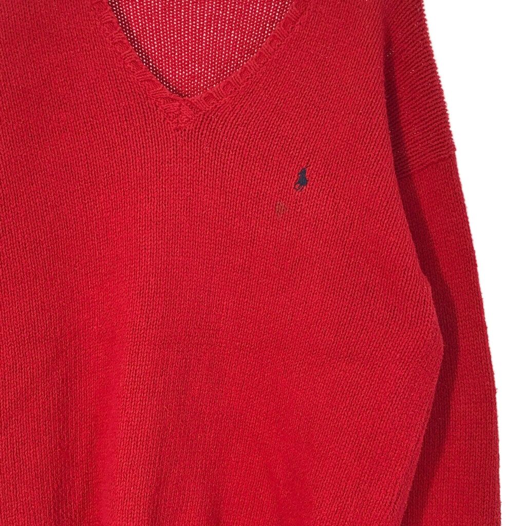90年代 Polo by Ralph Lauren ポロ ラルフローレン Vネック コットン