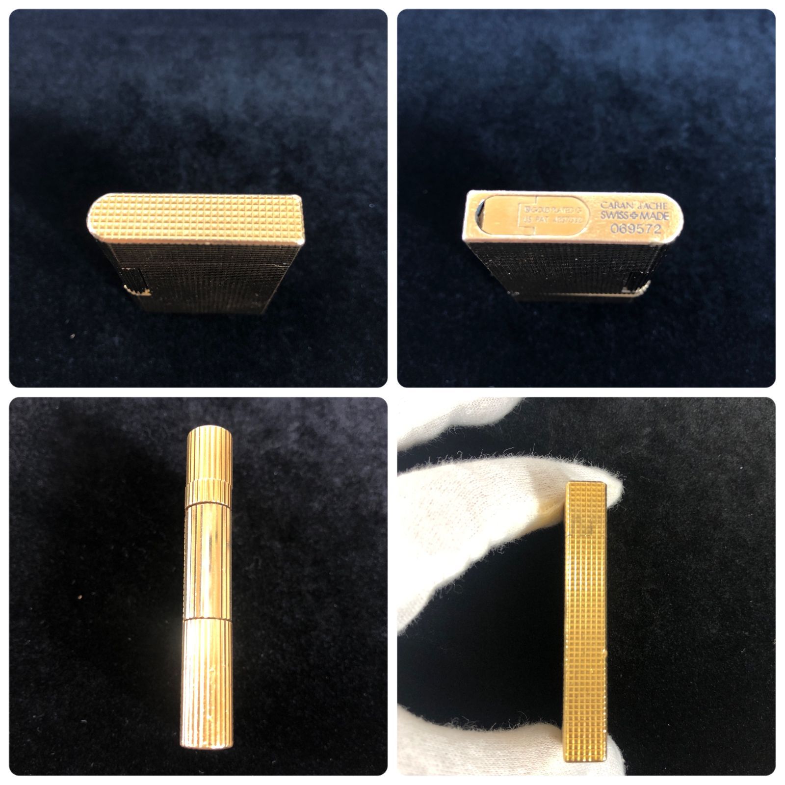 希少品 カランダッシュ ローラガスライター ジュネーブ ゴールド 
