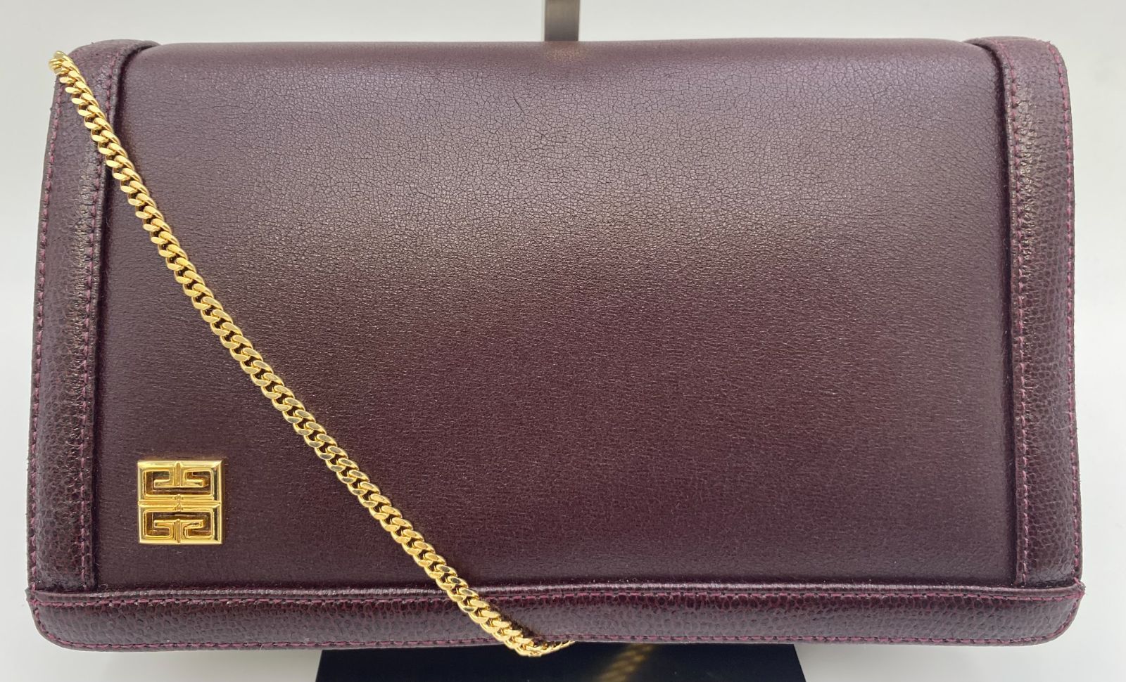 ✨良品✨ ジバンシー ショルダーバッグ 4Gロゴ ゴールド金具 ブラウン 茶色 希少 GIVENCHY ジバンシー ショルダーバッグ 肩掛け ロゴ総柄 PVC - 美