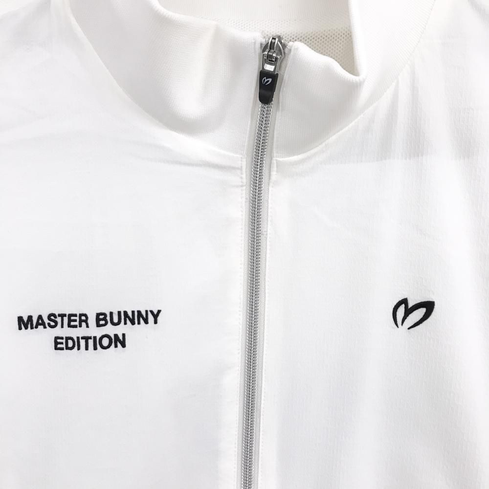 超美品】マスターバニー ジャケットブルゾン 白×黒 切替 ストレッチ