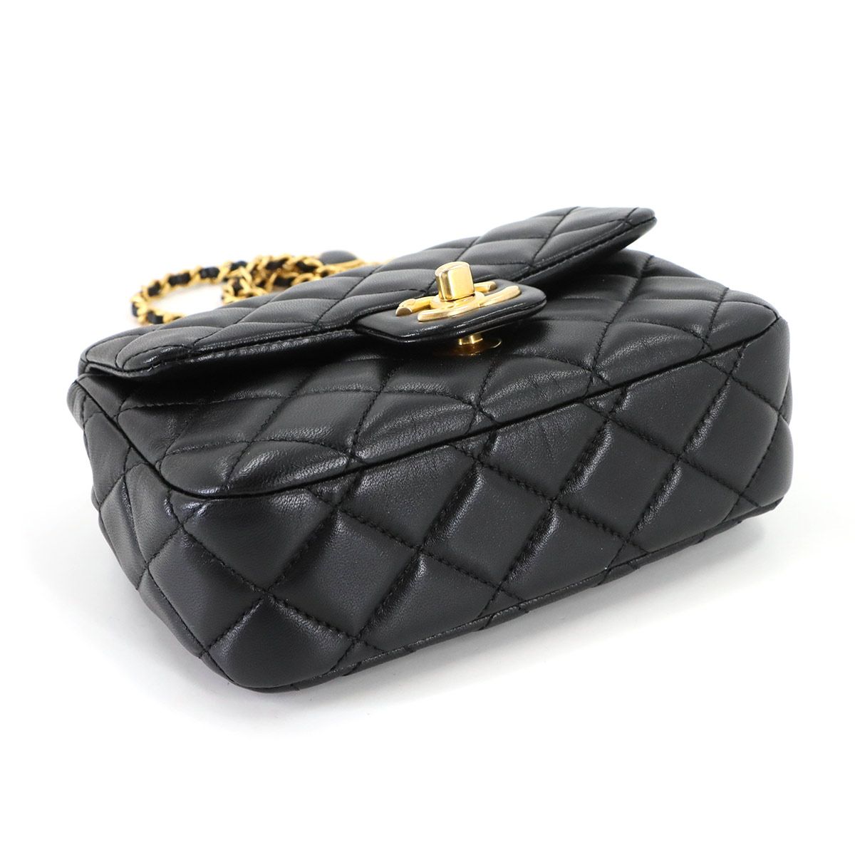 未使用 展示品 シャネル CHANEL ミニ マトラッセ チェーン ショルダー