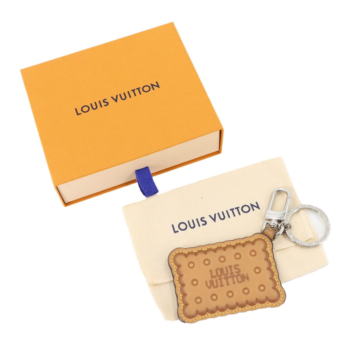 ルイ ヴィトン LOUIS VUITTON バッグチャーム LVビスケット