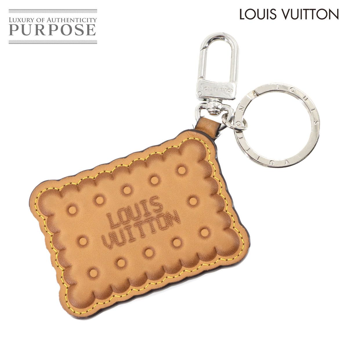 ルイ ヴィトン LOUIS VUITTON バッグチャーム LVビスケット