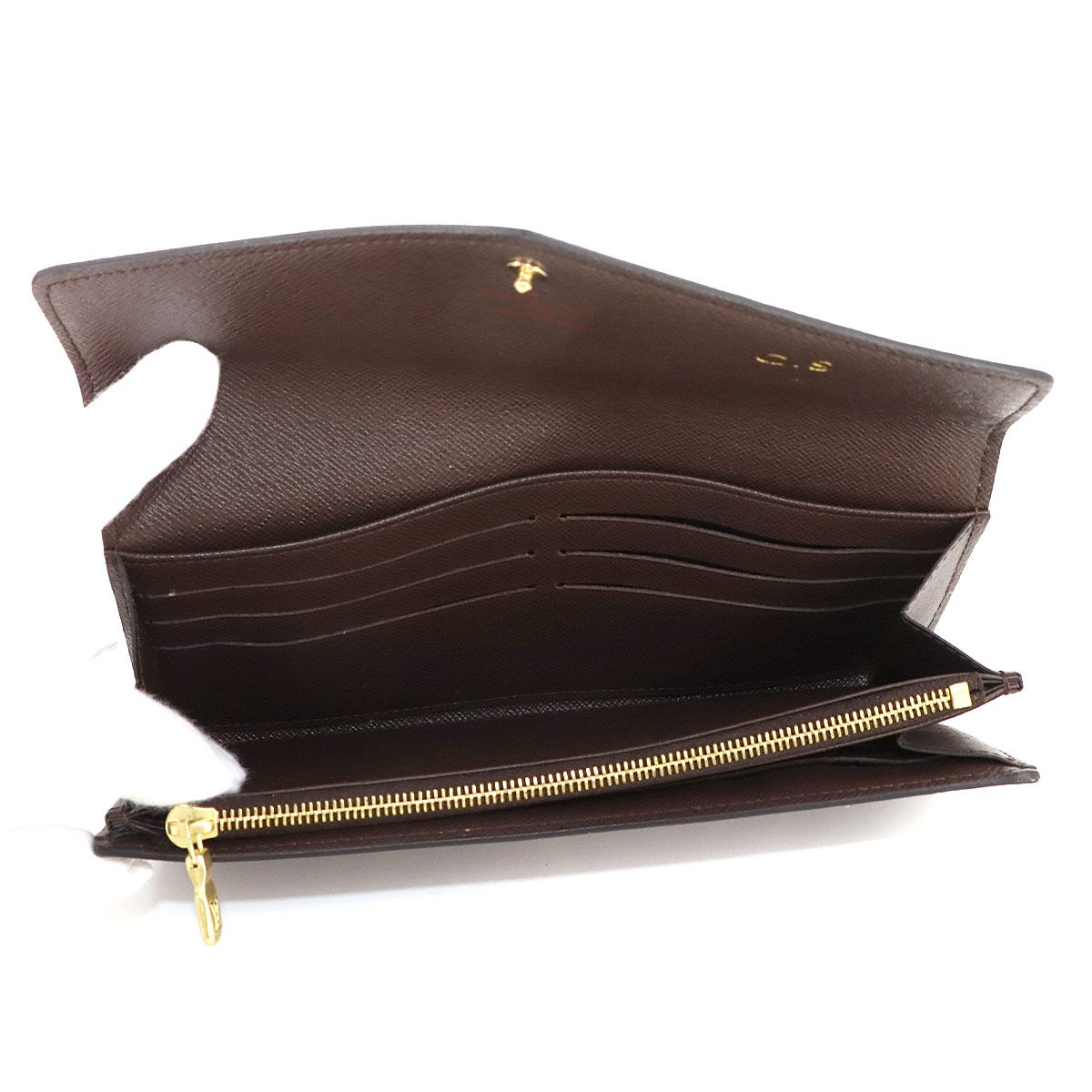 新品同様 ルイ ヴィトン LOUIS VUITTON ダミエ ポルトフォイユ サラ 二 