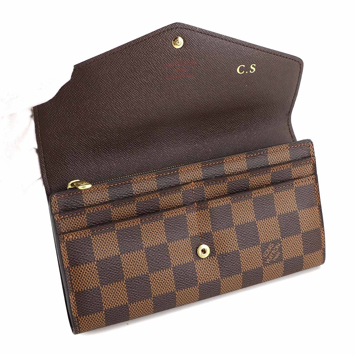 新品同様 ルイ ヴィトン LOUIS VUITTON ダミエ ポルトフォイユ サラ 二 