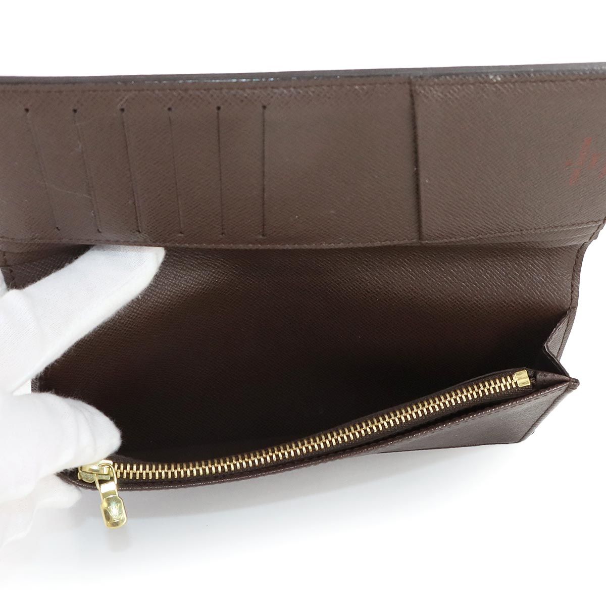 新品同様 ルイ ヴィトン LOUIS VUITTON ダミエ ポルトフォイユ ブラザ