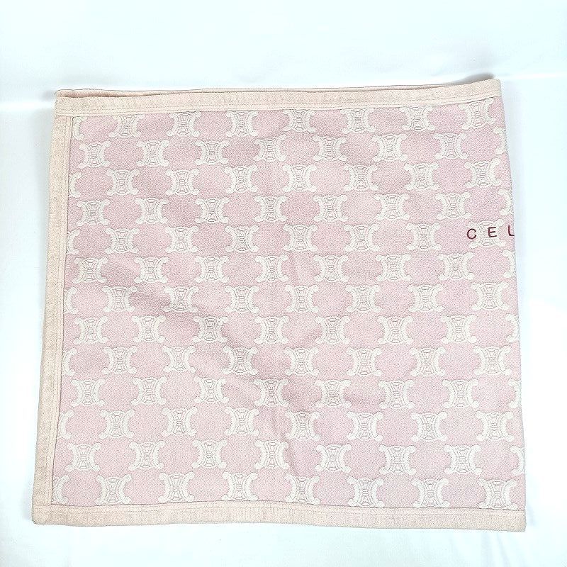 CELINE セリーヌ マカダム柄 ブランケット 膝掛け ピンク系 ブランド