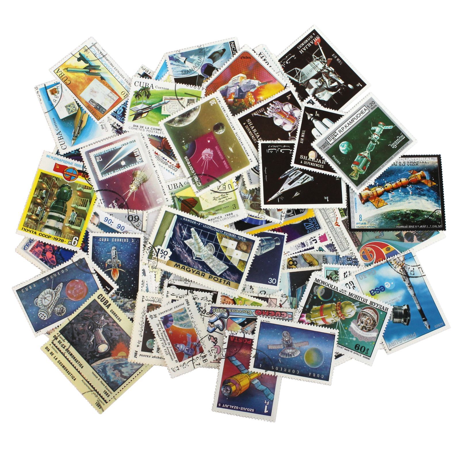 宇宙・ロケット・人工衛星切手 250種 外国切手 コレクション