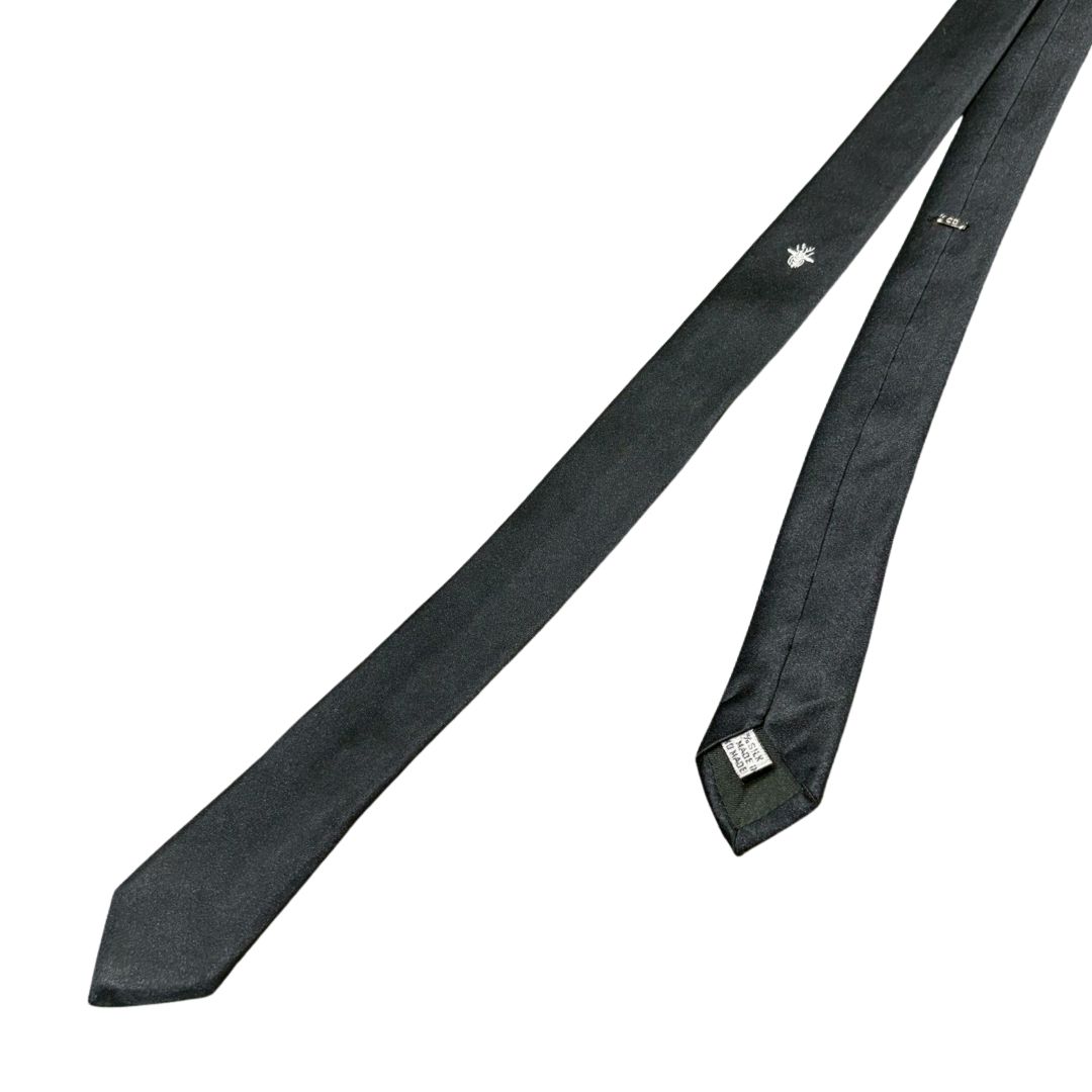 ディオール DIOR ネクタイ BEE ブラック 黒 シルク 蜂 刺繍 - メルカリ