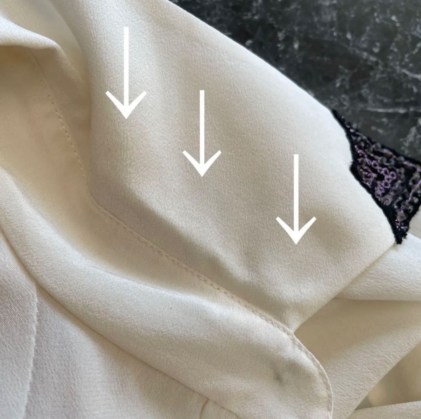 CHANEL シャネル シャツ ブラウス フェイクパールボタン シルク100