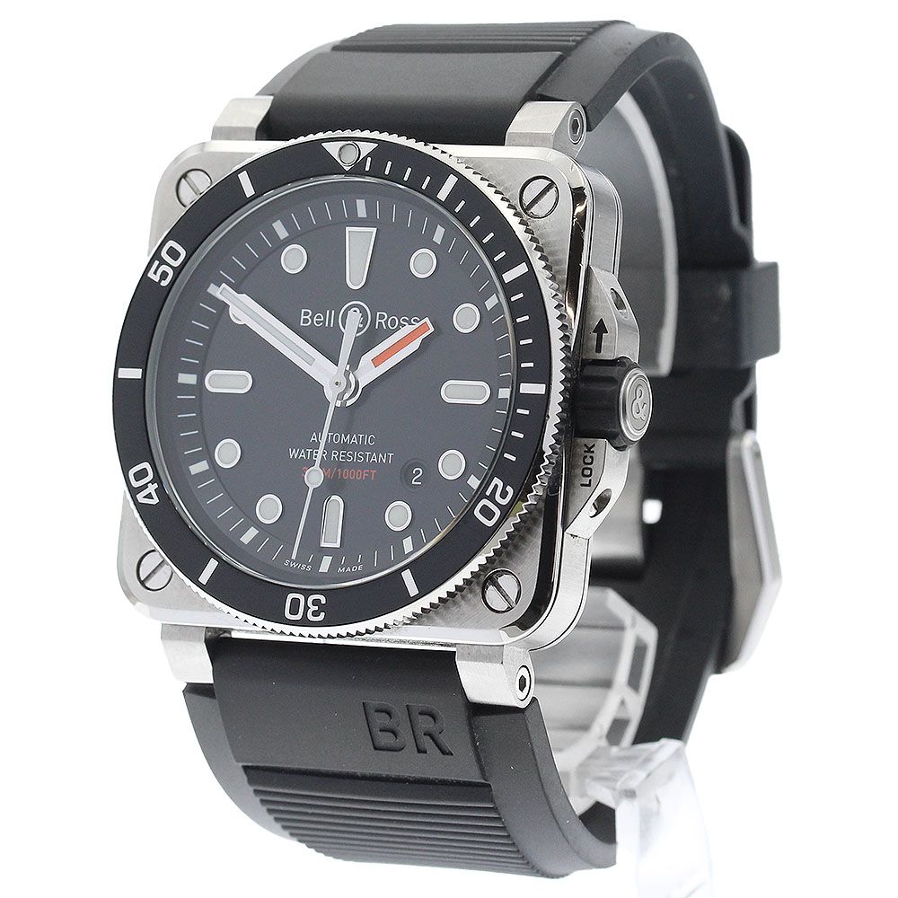 ベル＆ロス Bell＆Ross BR03-92-D-BL-ST BR03-92-DIV デイト 自動巻き