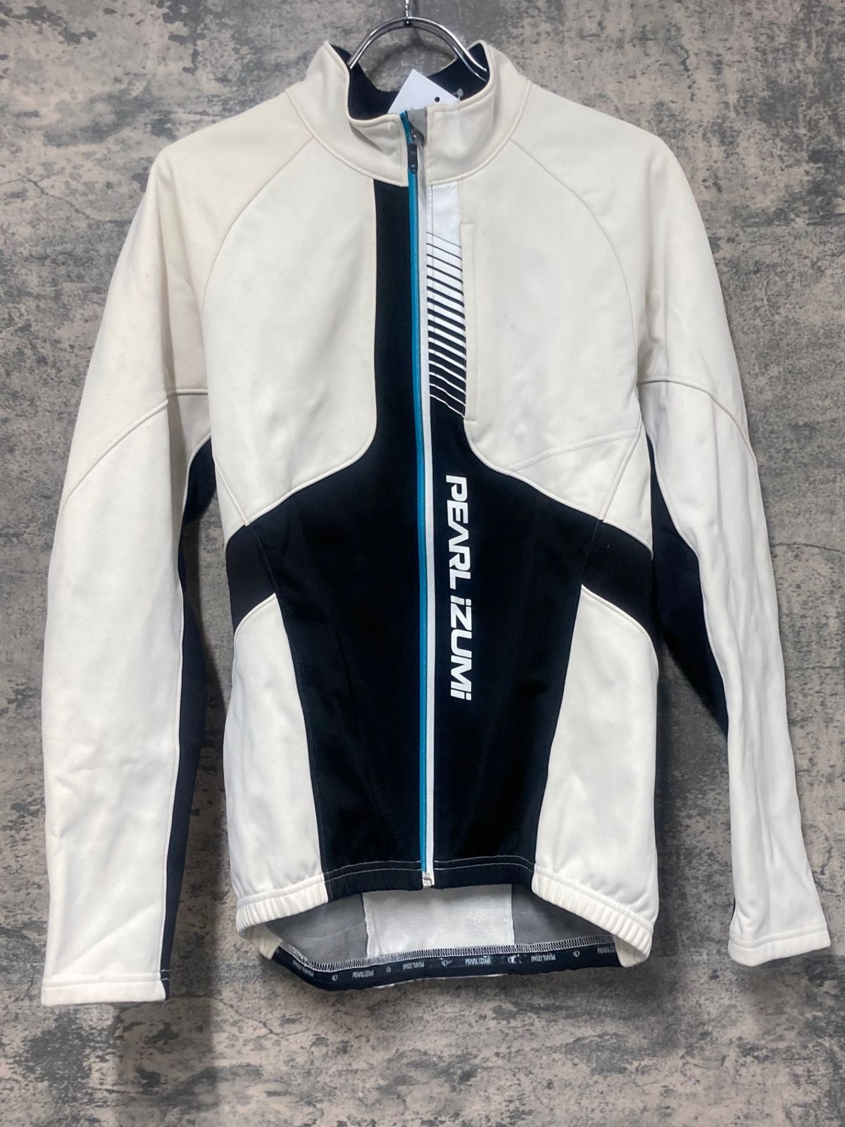 JQ557 パールイズミ PEARL iZUMi 長袖 サイクルジャケット 白黒 L 裏