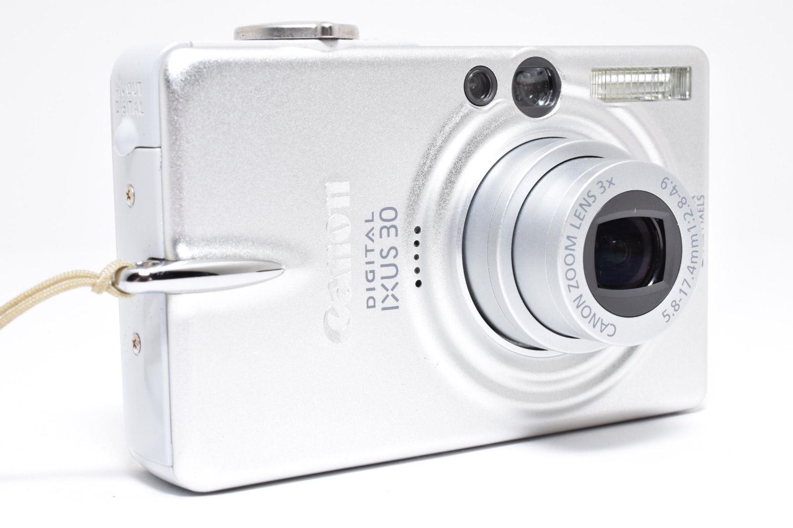 美品】キヤノン Canon DIGITAL ixy 30 シルバー コンパクトデジタル