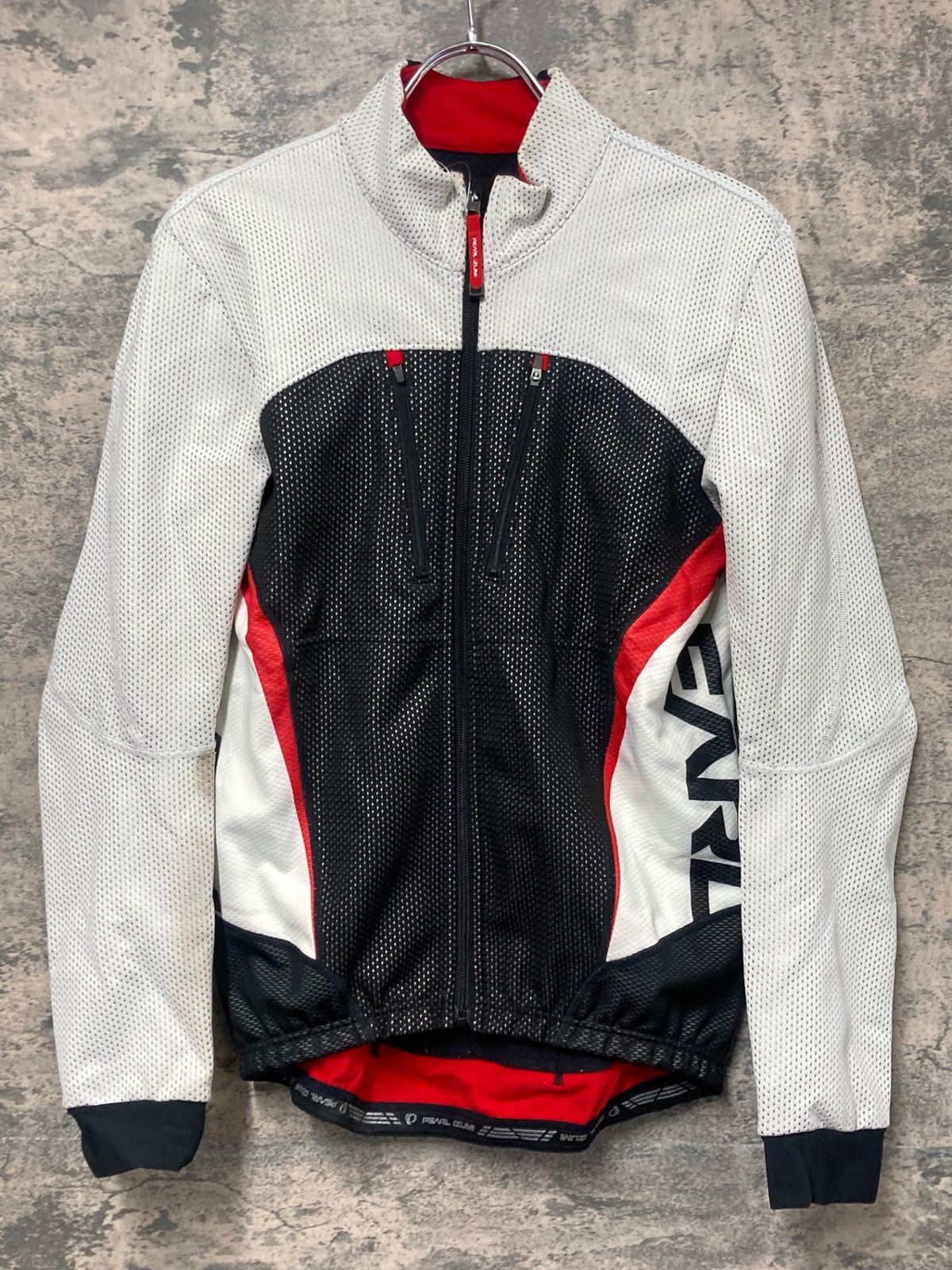 JQ566 パールイズミ PEARL iZUMi 長袖サイクルジャケット 白 L 裏起毛