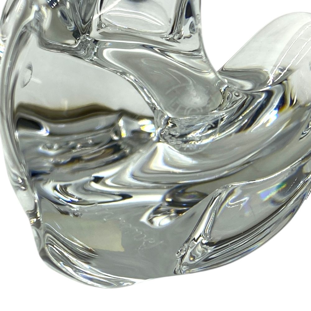 Baccarat フィギュリン テディベア クリスタル ブルー 超美品 Baccarat