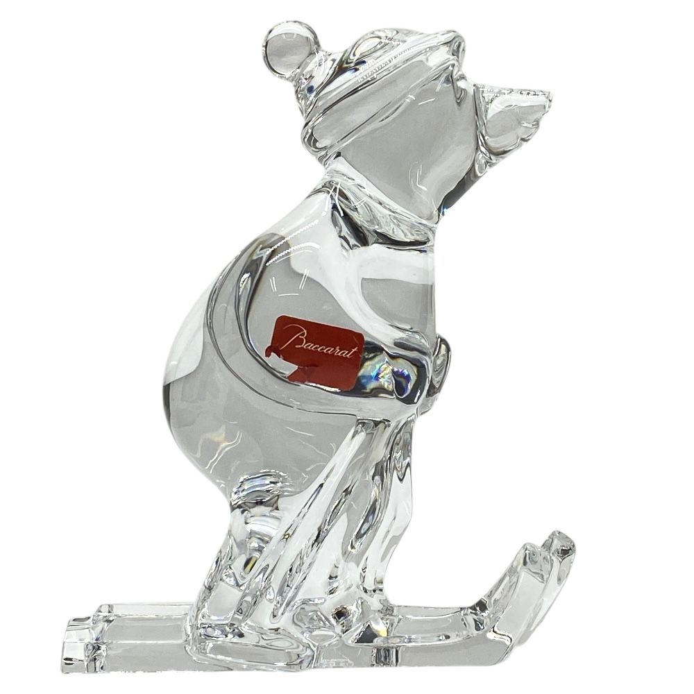 バカラ オブジェ 置物 インテリア フィギュリン スキーイング ベア