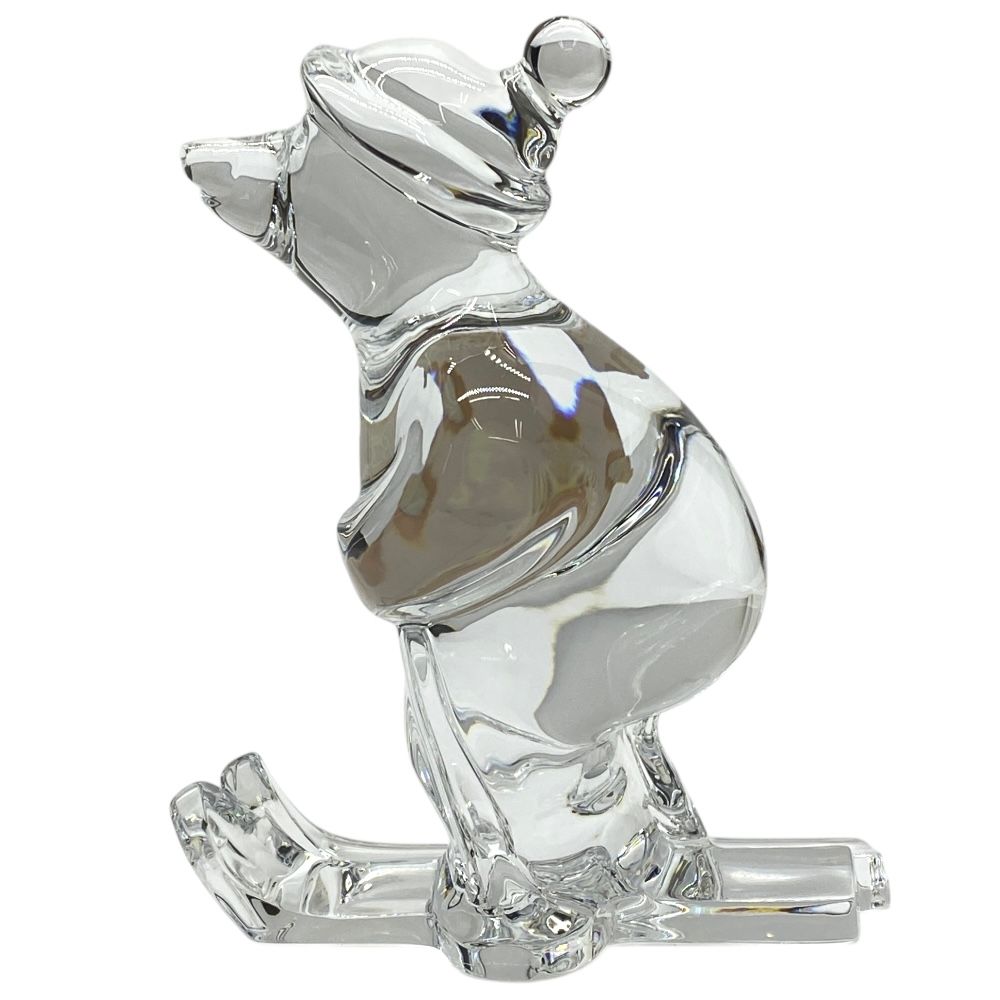バカラ オブジェ 置物 インテリア フィギュリン スキーイング ベア