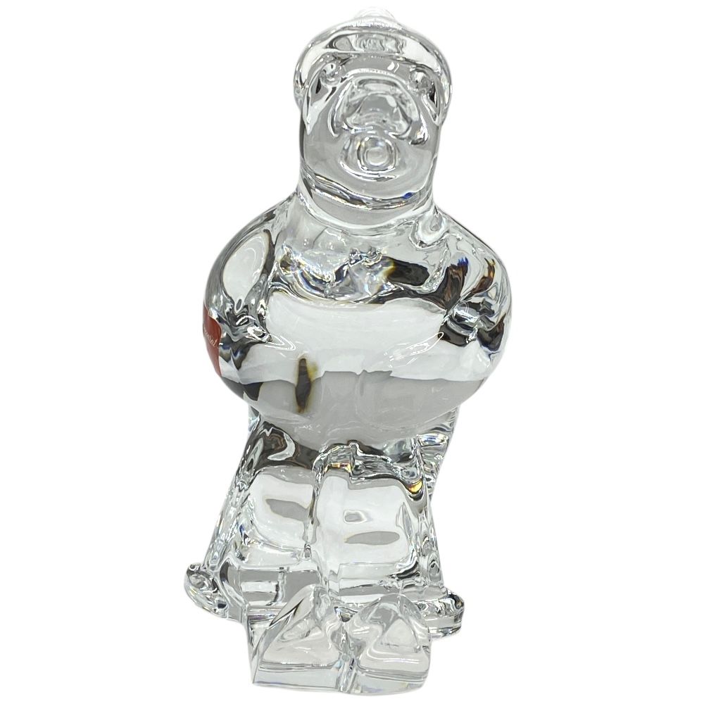 Baccarat スキーイングベア 置物 バカラ オブジェ 置物 インテリア