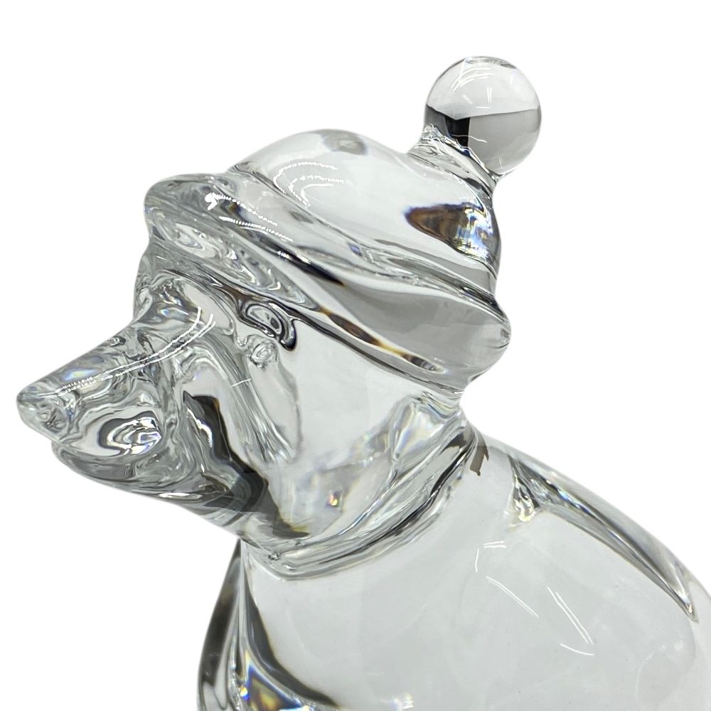 バカラ オブジェ 置物 インテリア フィギュリン スキーイング ベア