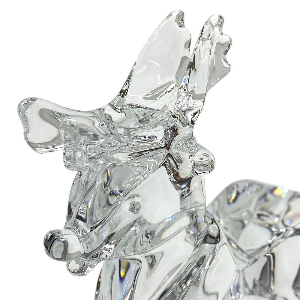 バカラ トナカイのクリスタル製置物 バカラ オブジェ 置物 インテリア フィギュリン トナカイ クリスマス