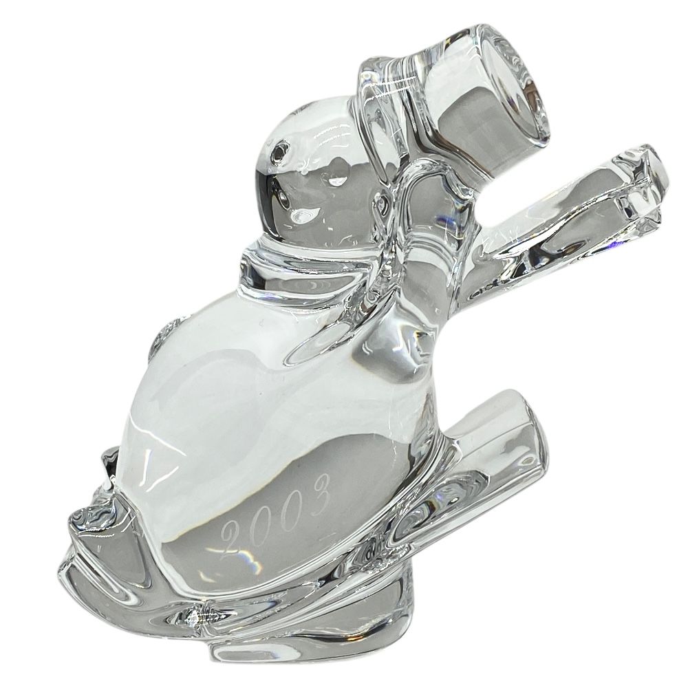 バカラ オブジェ 置物 インテリア フィギュリン スノーマン 雪だるま