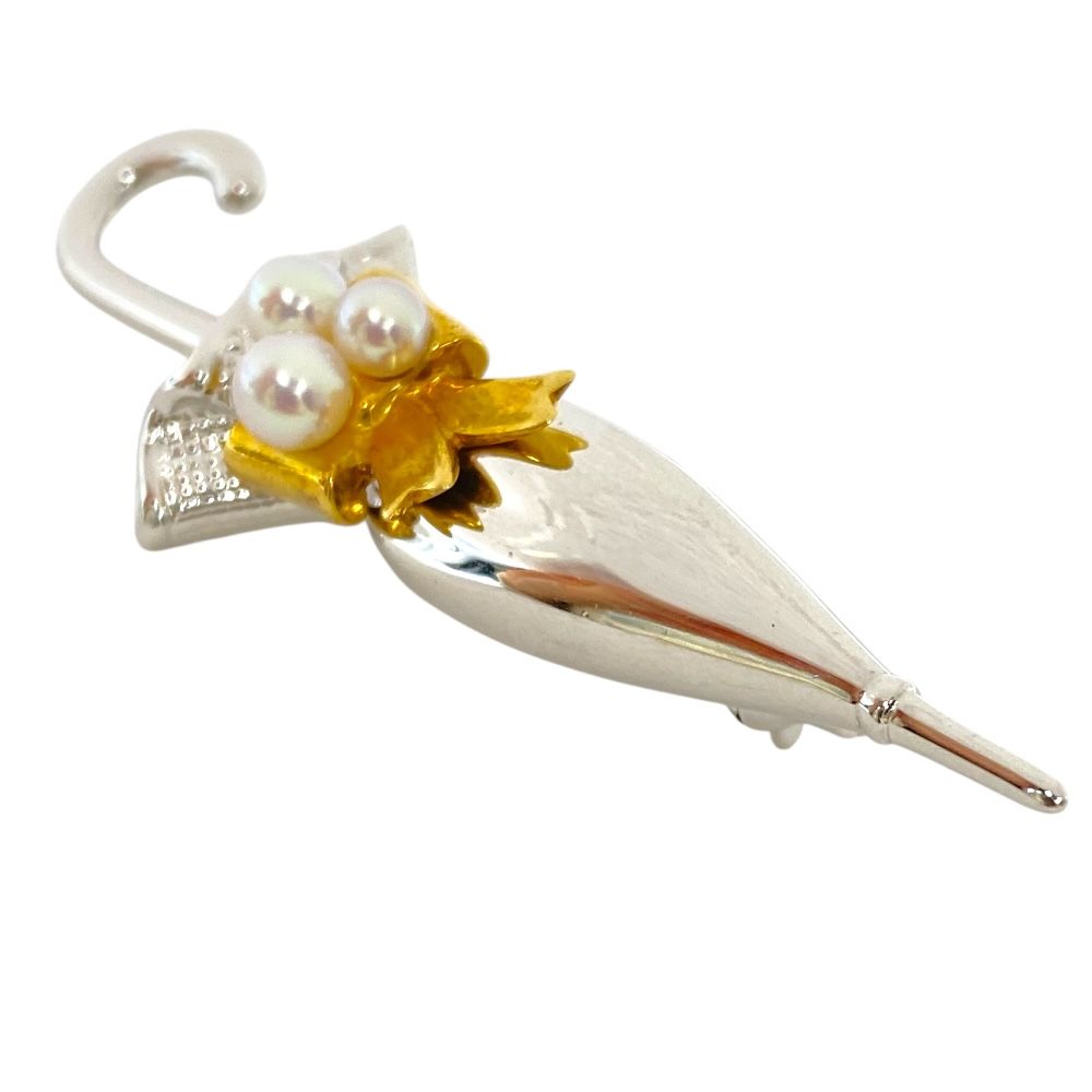 美品 ミキモト ブローチ ピンブローチ ピンタック コサージュ