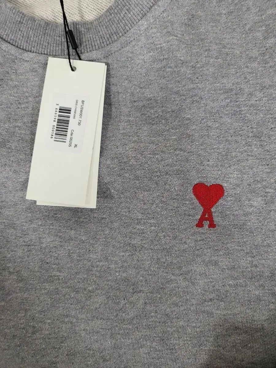 アミ スモール ハート ロゴ スウェット グレー XL - メルカリ
