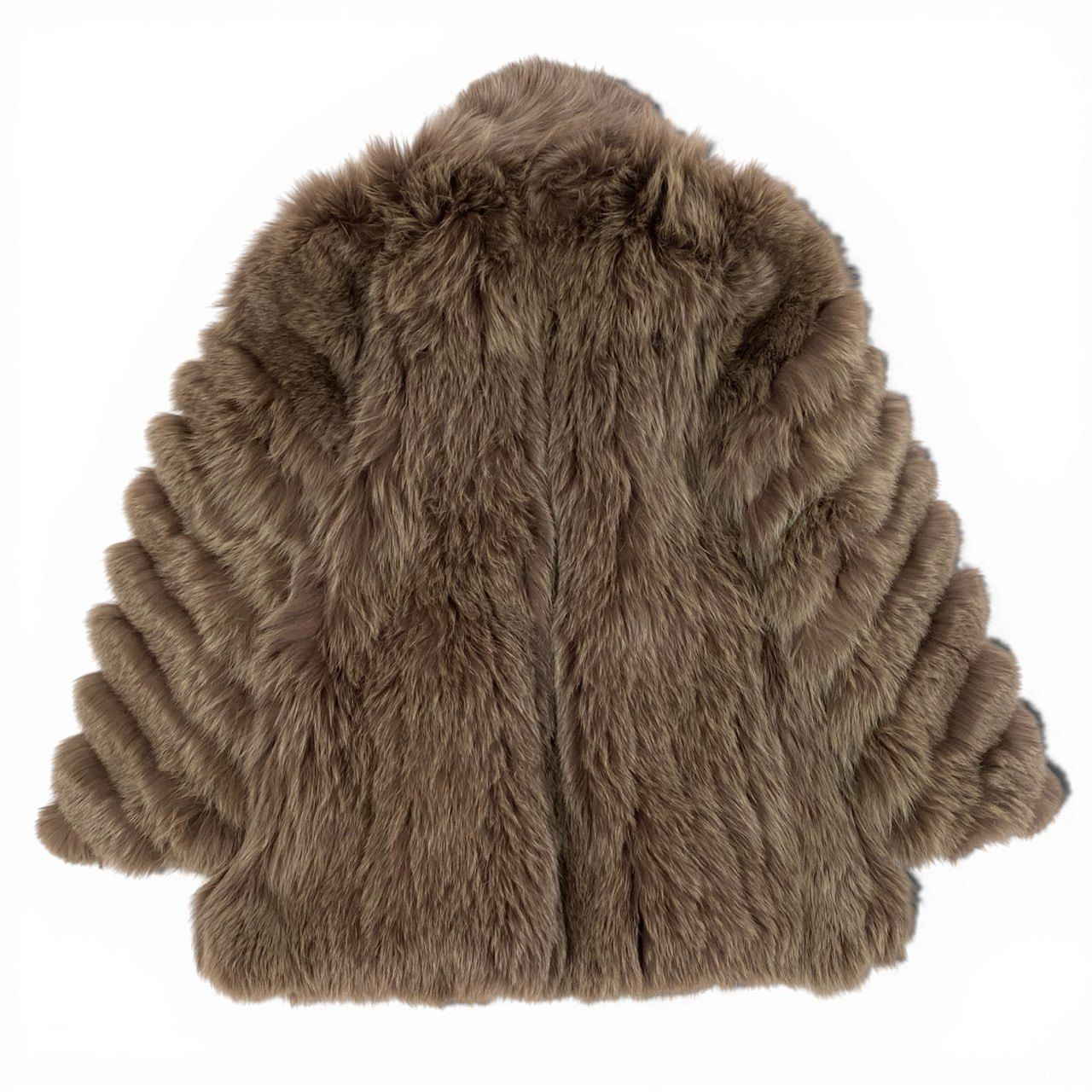16a16 染め フォックスファーコート サイズF 茶系 本毛皮 Dyed Fox Fur