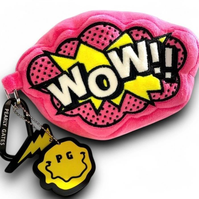 パーリーゲイツ　フェイラー　コラボ　ポーチ　カラビナ付き 一部店舗&公式オンライン限定】FEILER×PEARLYGATESボールポーチ