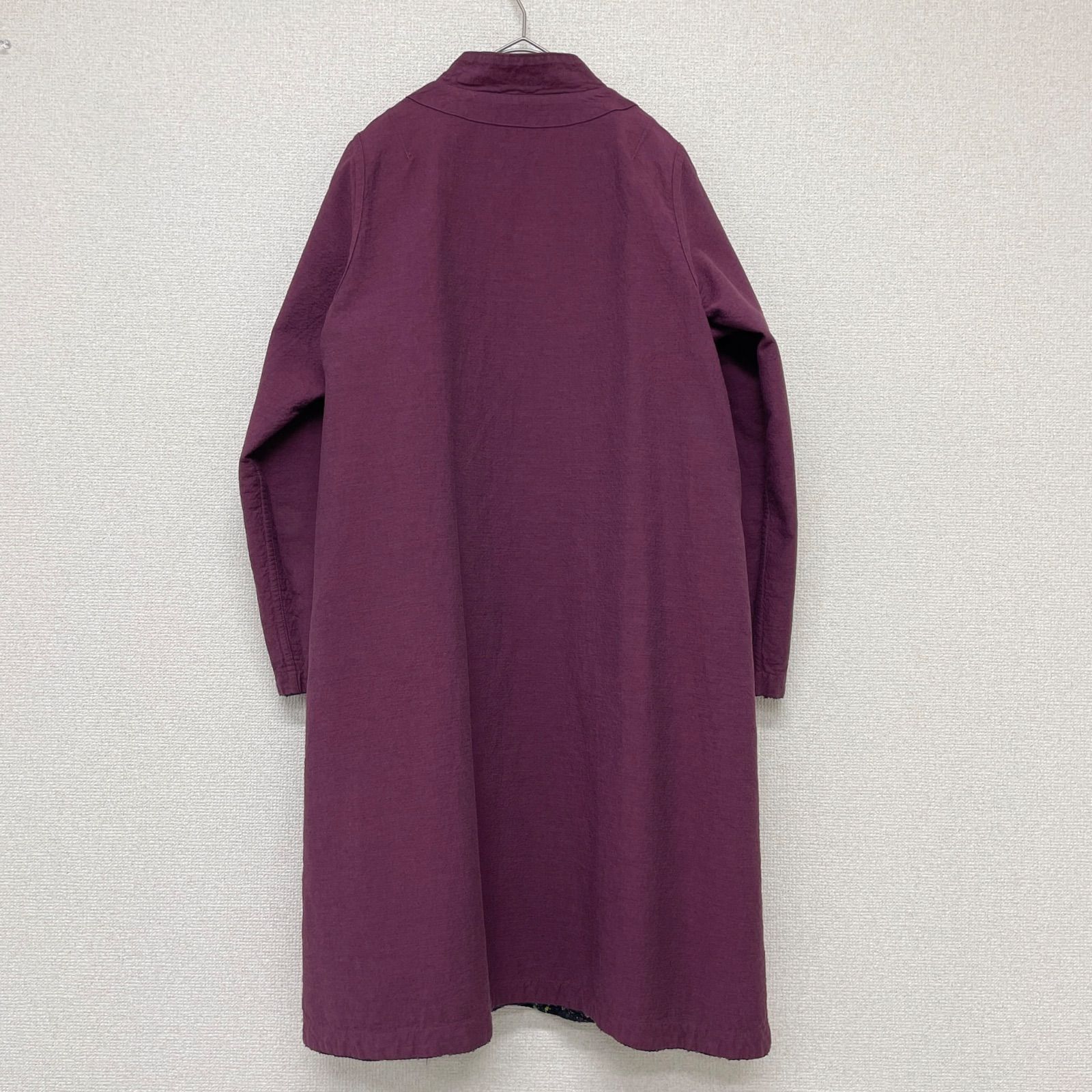 M.&KYOKO エムアンドキョウコ リバーシブル ウールロングコート モヘヤ混 中古・古着通販】M.&KYOKO (エムアンドキョウコ) リバーシブル ロング