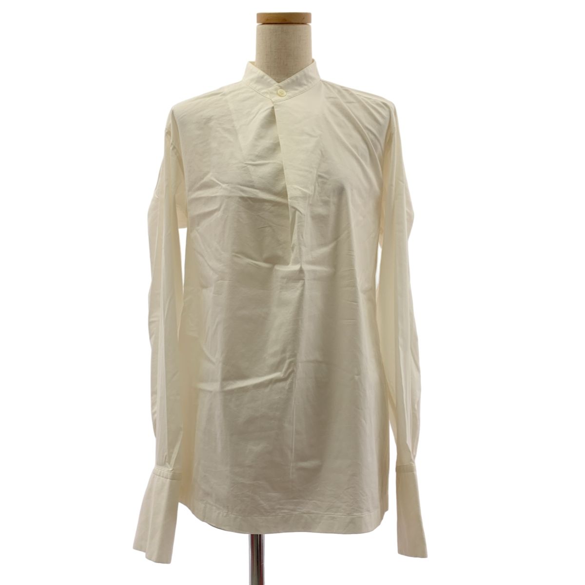 ISSEY MIYAKE / イッセイミヤケ | MINUTIAE SHIRT バックスリット シャツ プルオーバー | 2 | ホワイト | レディース ISSEY MIYAKE / イッセイミヤケ | MINUTIAE SHIRT バックスリット