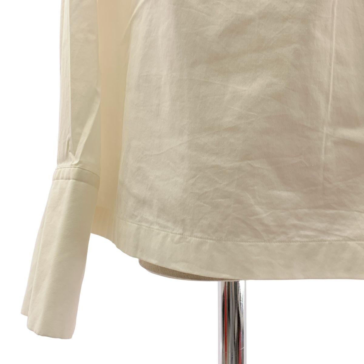 ISSEY MIYAKE / イッセイミヤケ | MINUTIAE SHIRT バックスリット シャツ プルオーバー | 2 | ホワイト | レディース ISSEY MIYAKE / イッセイミヤケ | MINUTIAE SHIRT バックスリット
