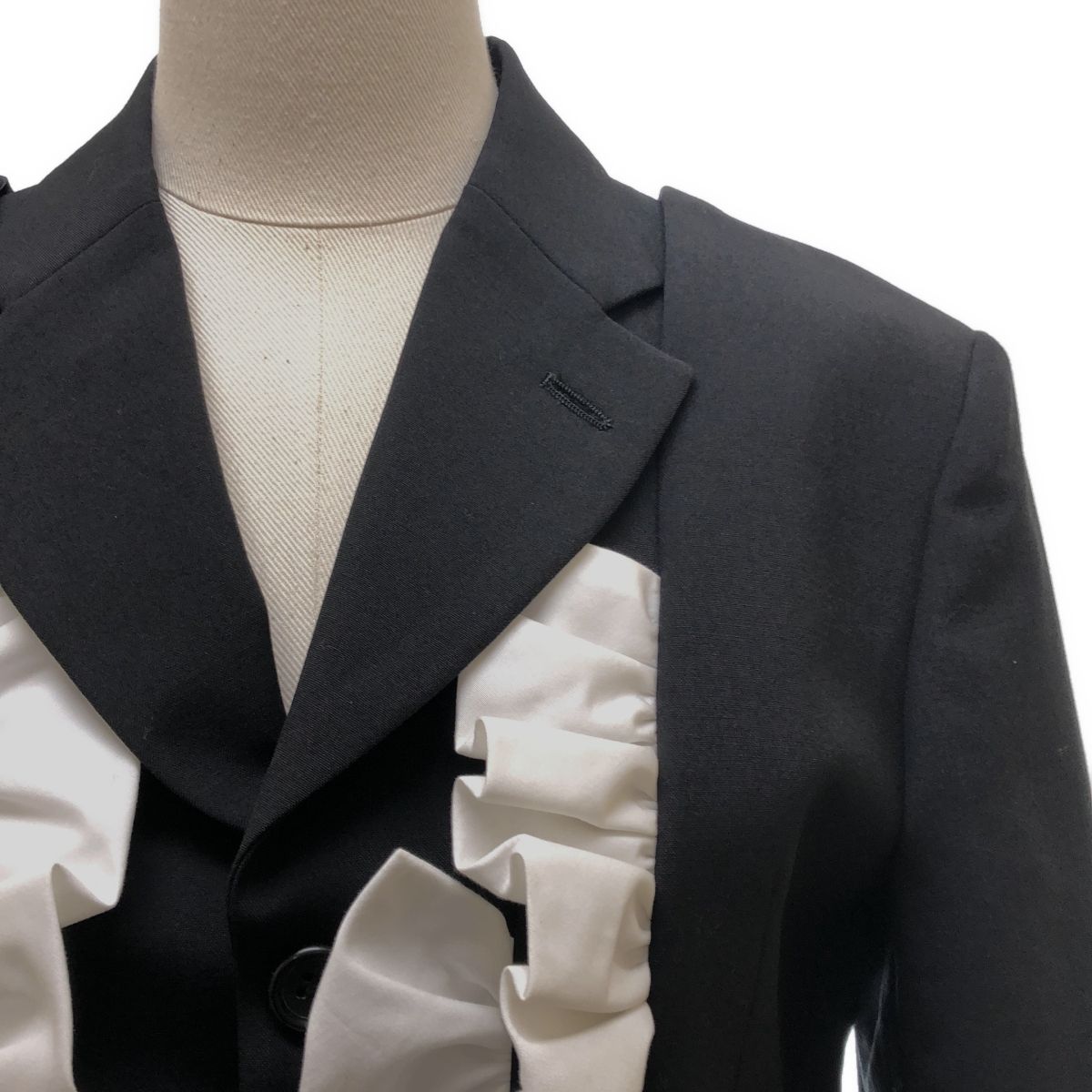 【美品】COMME des GARÇONS フリルテーラードジャケット 美品】 COMME des GARCONS / コムデギャルソン | 2017SS | フリル装飾