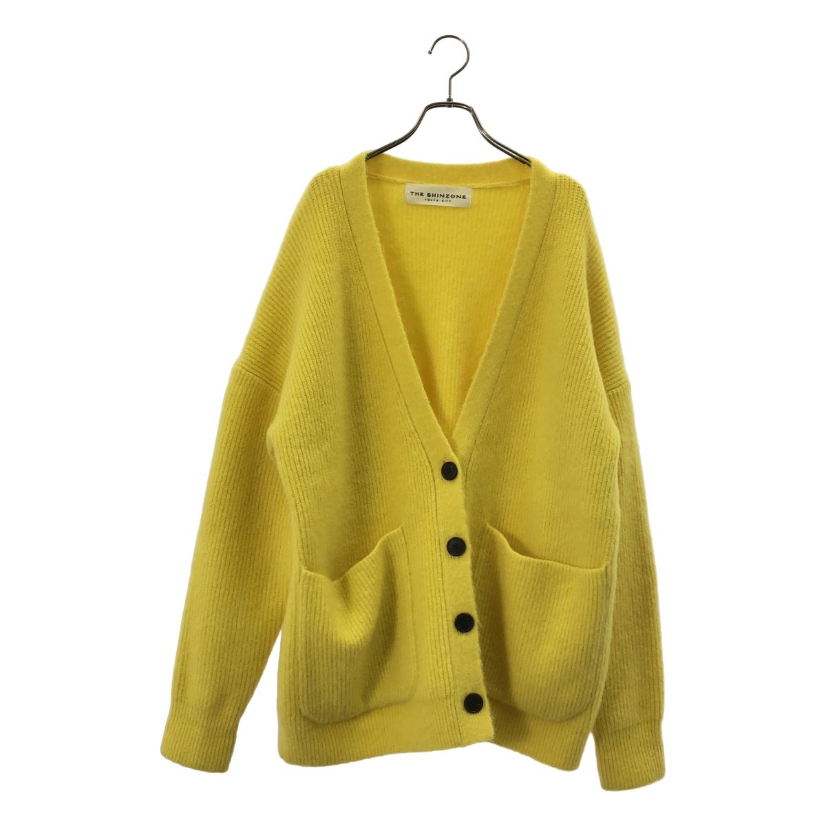 Shinzone / シンゾーン | モヘア Vネック カーディガン | F | イエロー