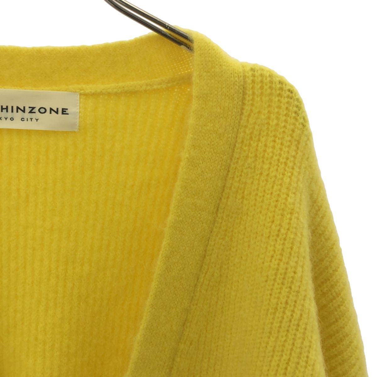 Shinzone / シンゾーン | モヘア Vネック カーディガン | F | イエロー